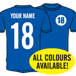 18th Birthday Football Name & Number Gift Present T-Shirt