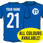 21st Birthday Football Name & Number Gift Present T-Shirt