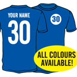 30th Birthday Name & Number Gift Present Thirty T-Shirt