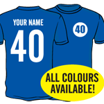 40th Birthday Name & Number Forty Gift Present T-Shirt